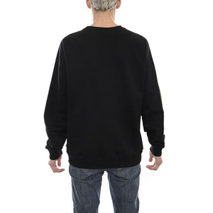 SOUVENIR CREW Embroidered Crewneck Sweatshirt BLACK 18SISC62  OCTOPUS 