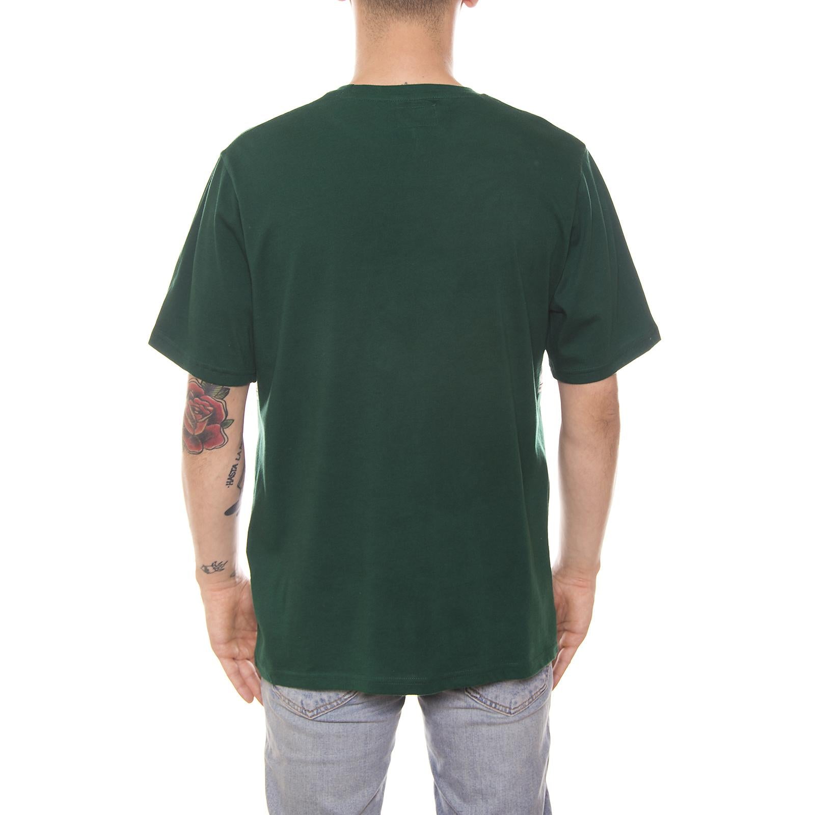 TAPE STRIPE S/SL CREW PINE 114980-PINE  STUSSY 