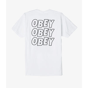 OBEY JUMBLE LO - FI WHITE 165361489-WHT  OBEY 