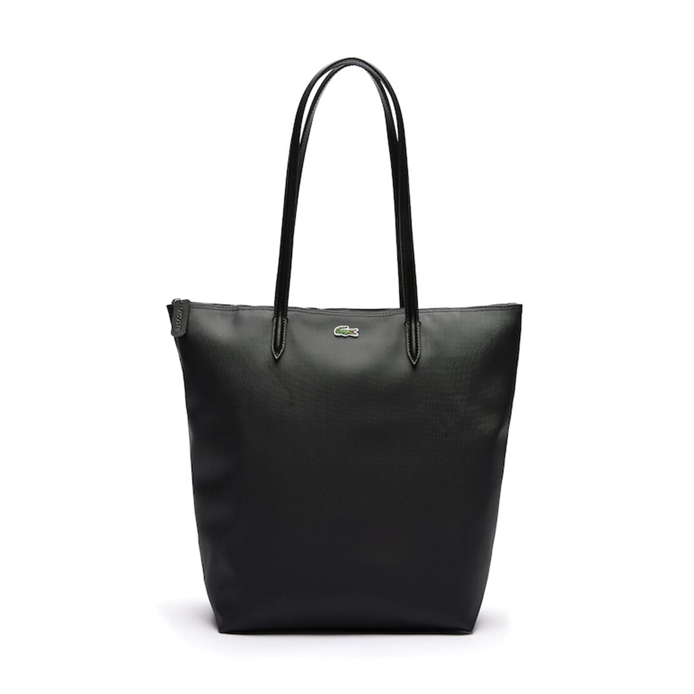 Vertical Shopping Bag - Borsa in Pelle Nera 283364_1  LACOSTE 