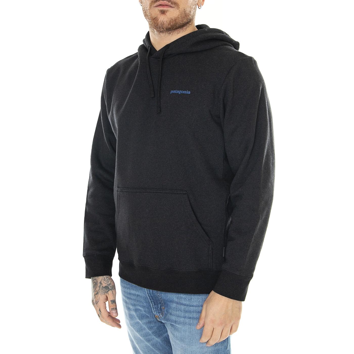 Boardshort Logo Uprisal Hoody Dried Mango - Felpa con Cappuccio Uomo Nera 39665-INBK  PATAGONIA 