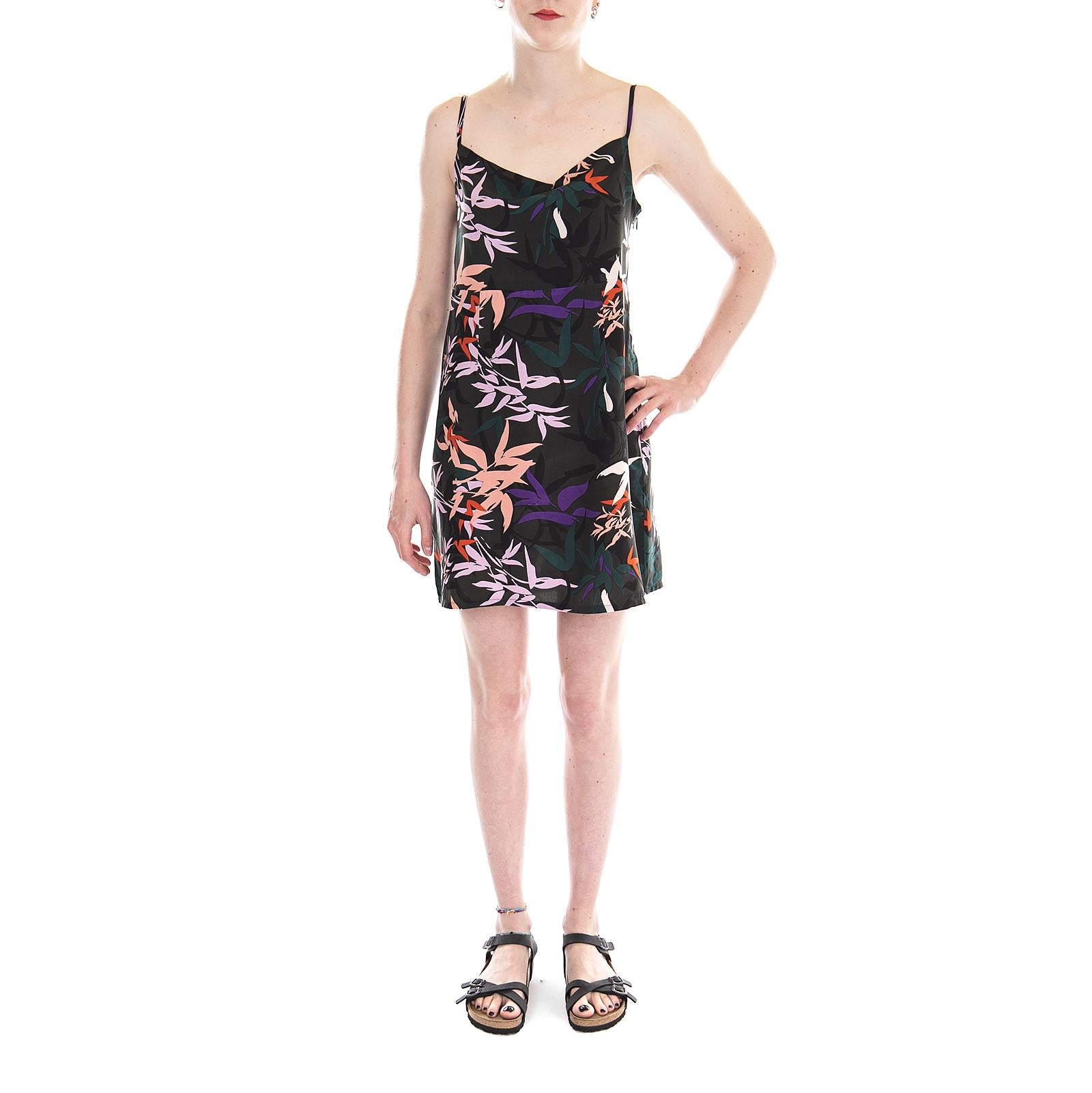 CALYX DRESS BLACK MULTI 401500220-BKM  OBEY 