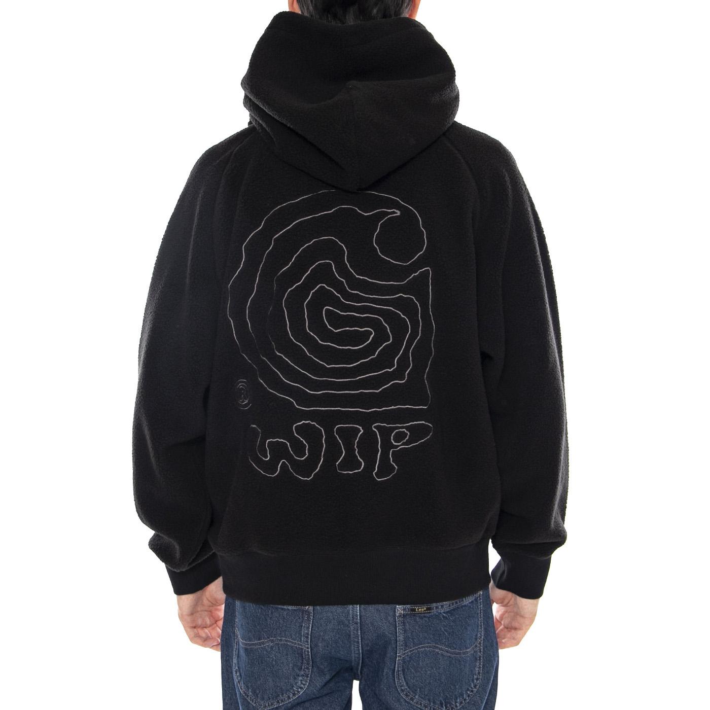 Hooded Helix Sweat Black / Porphyry - Felpa con Cappuccio Uomo Nera I035598.39SXX  CARHARTT WIP 