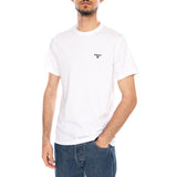 ESSENTIAL SPORTS TEE - Maglietta Girocollo Uomo Bianca  Uomo BARBOUR