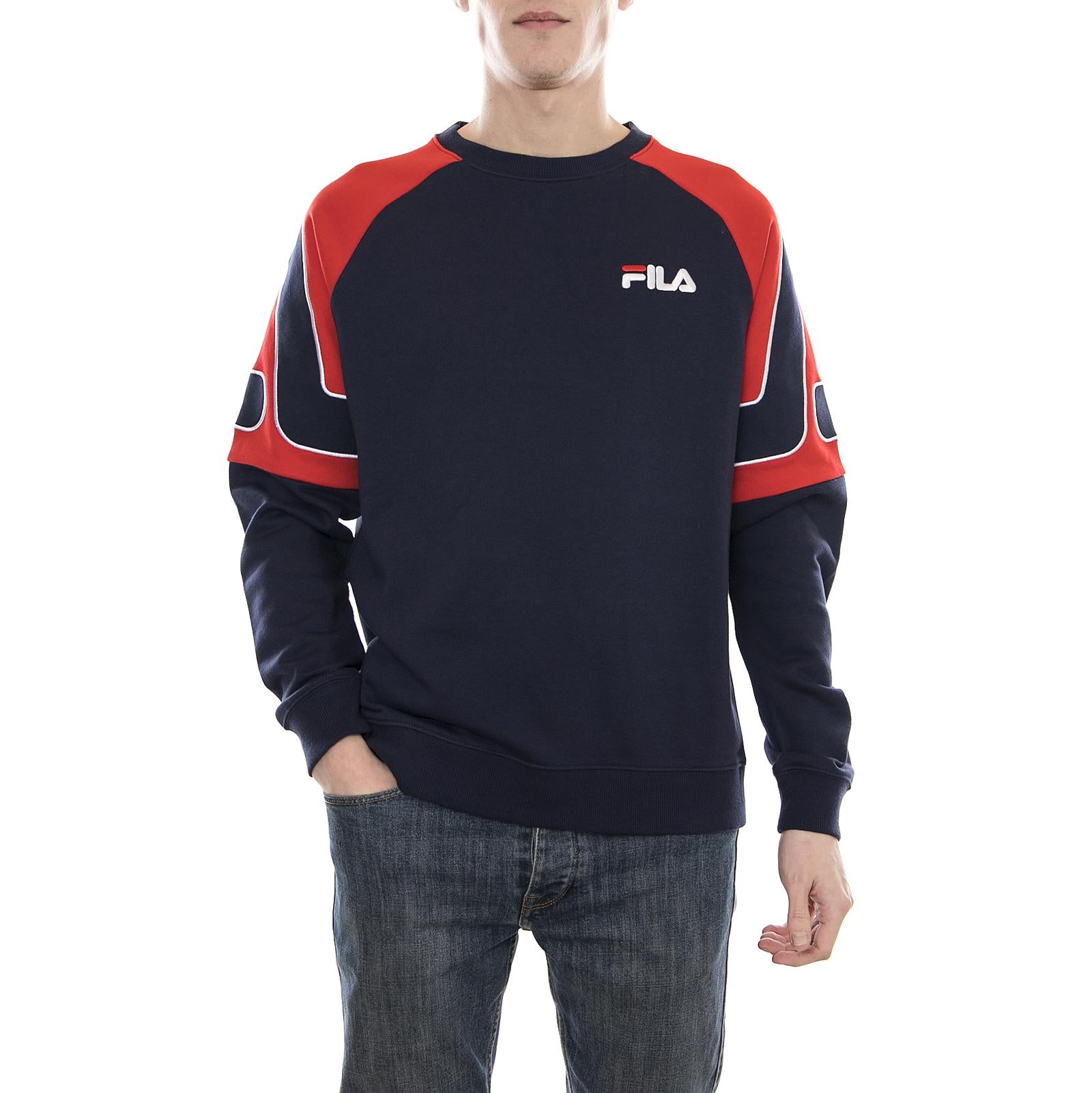 Aria Archive Raglan Sweat peacoat-red 684338-A93  FILA 