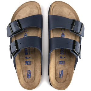 Arizona Soft Footbed Sandals - Blue - Sandali Uomo Blu - Calzata Stretta 051063 . BIRKENSTOCK 