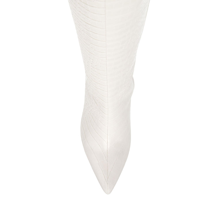 Lovable Bone Croco - Stivali Donna Bianchi SMSLOVABLE-26G  STEVE MADDEN 
