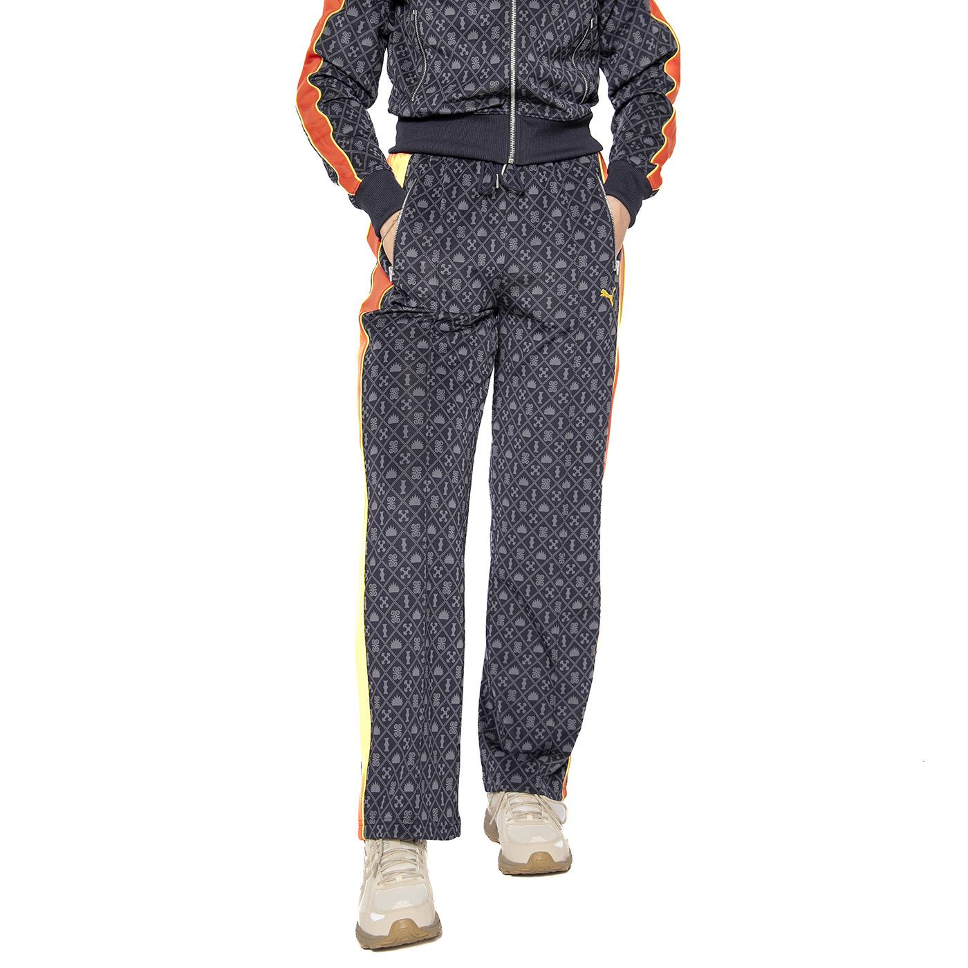 Road To Unit AOP Straight Track Pants Dark Op New Navy - Pantaloni Donna Multicolore 629794-16  PUMA 