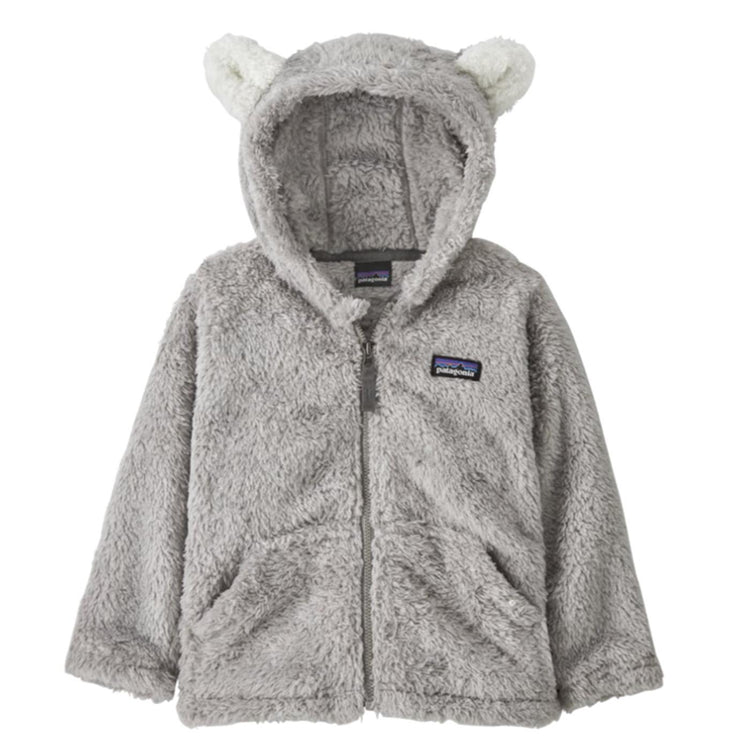Baby Furry Friends Hoody Salt Grey - Giacca Invernale con Cappuccio Bambini Grigia 61155-SGRY  PATAGONIA 