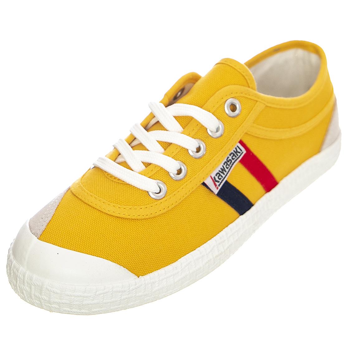 Retro Canvas 5005 - Scarpe Stringate Profilo Basso Donna Gialle / Golden Road K192496-YLW . KAWASAKI 