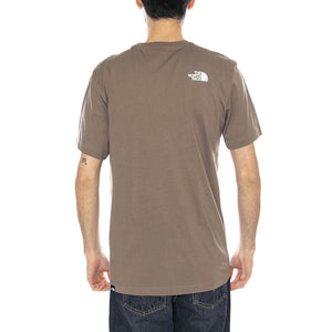 M SS Simple Dome -- Maglietta Uomo Marrone NF0A87NG BOW1 THE NORTH FACE 