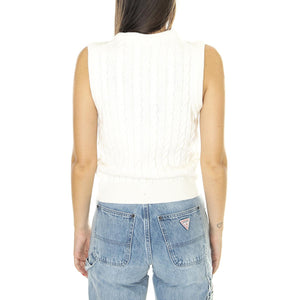 Pullover AF0623-NYV Gilet Donna Bianco AF0623-NYV  LACOSTE 