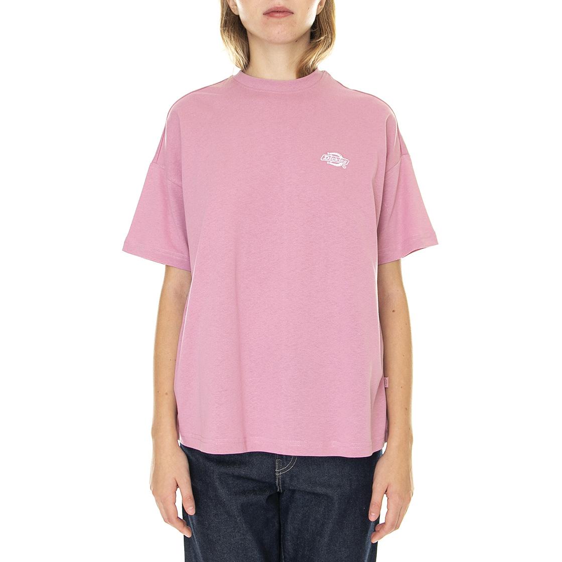 Summerdale Tee SS W Foxglove - Maglietta Girocollo Donna Rosa DK0A4Y1BD011  DICKIES 
