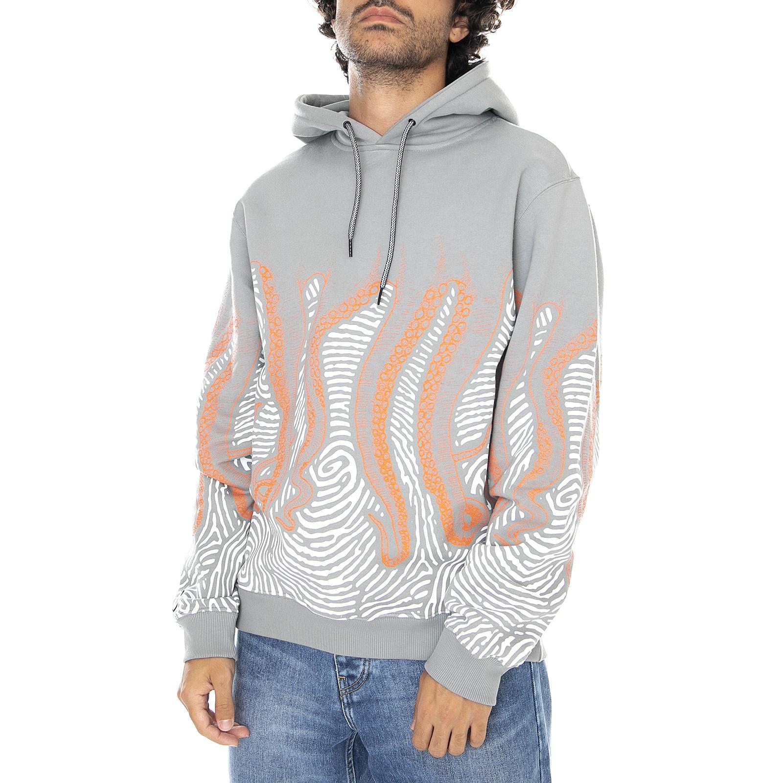  20WOSH25-GREY-ORANGE  OCTOPUS 