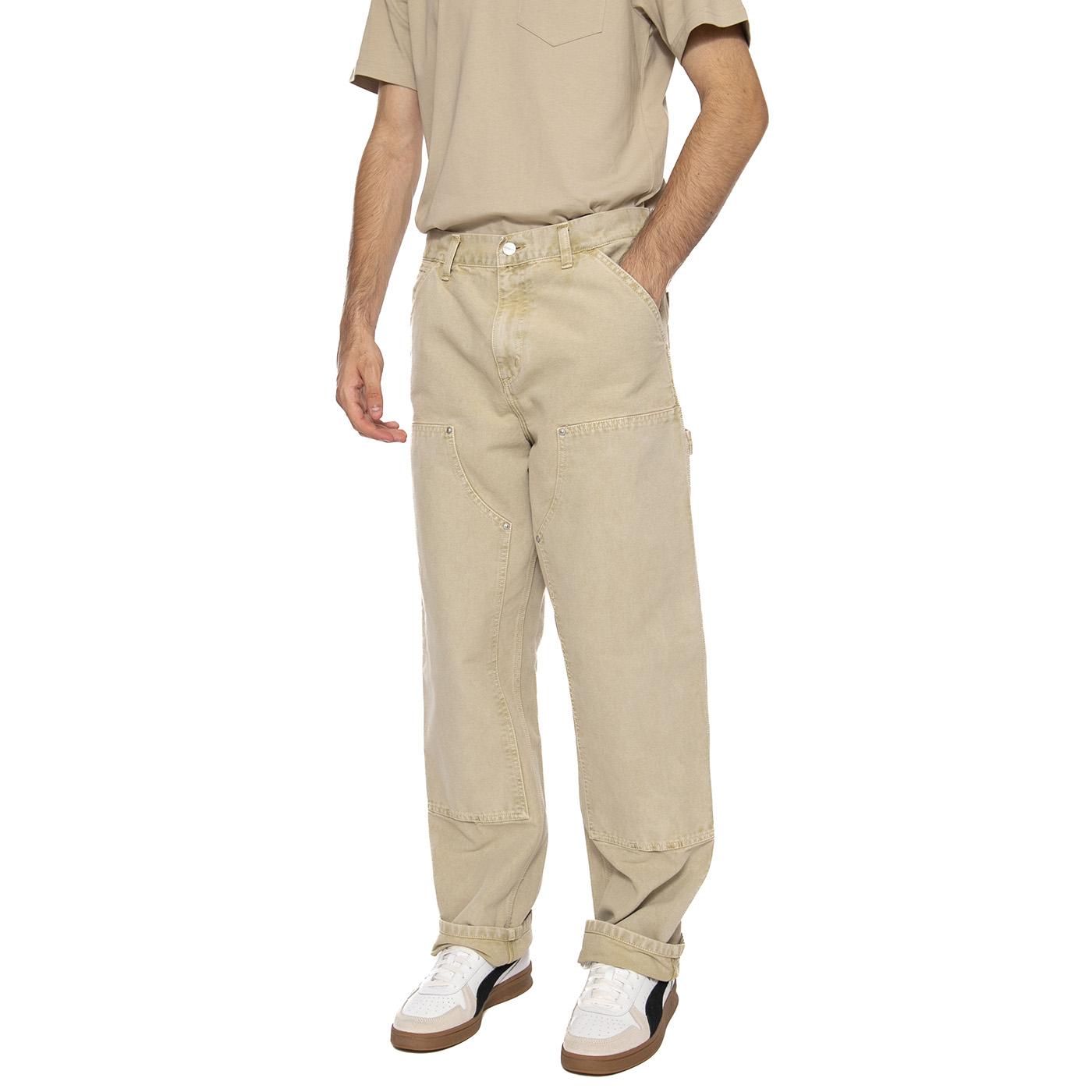Double Knee Pant Dusty H Brown - Pantaloni Uomo Marroni I035556.07E5F . CARHARTT WIP 