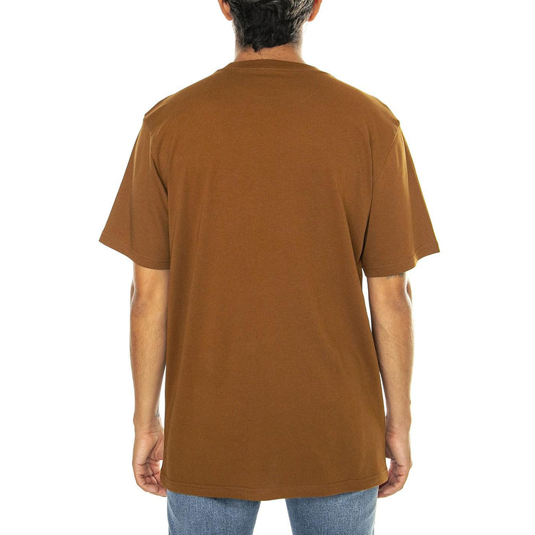 S/S Pocket T-Shirt Deep H Brown - Maglietta Girocollo Uomo Marrone I030434.1NFXX  CARHARTT WIP 