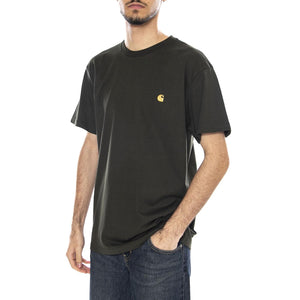 S/S Chase Maglietta -- Maglietta Uomo Olive / Gold Verde I026391.3CBXX . CARHARTT WIP 