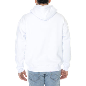 Wu Tang Hoodie White - Felpa con Cappuccio Uomo Bianca W22H-WUTANG-WHT  USUAL 
