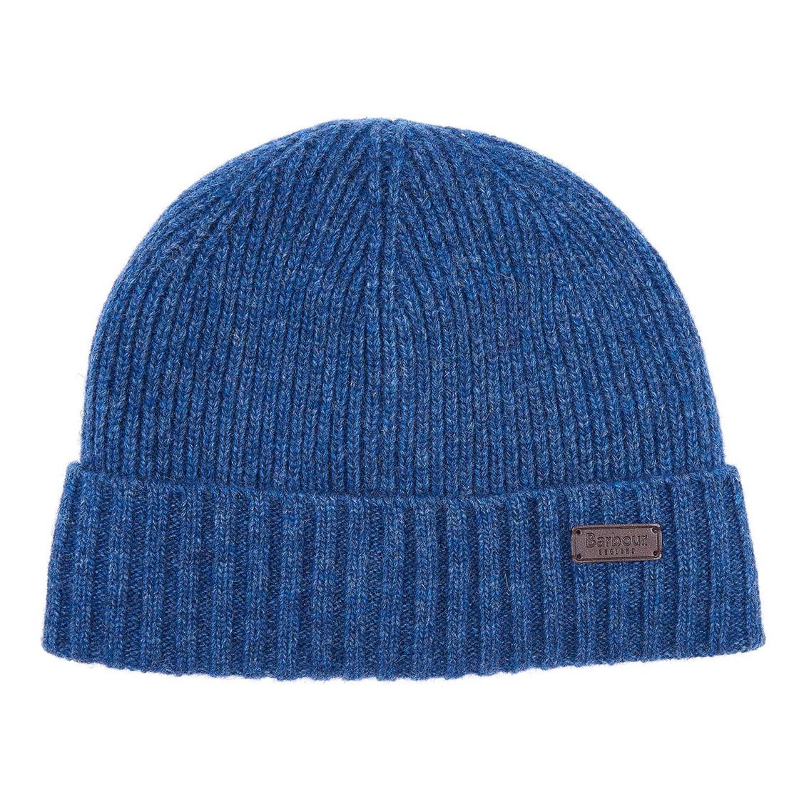 Carlton Beanie Dark Denim - Cappellino a Cuffia Blu FW22-MHA0449-BL71  BARBOUR 