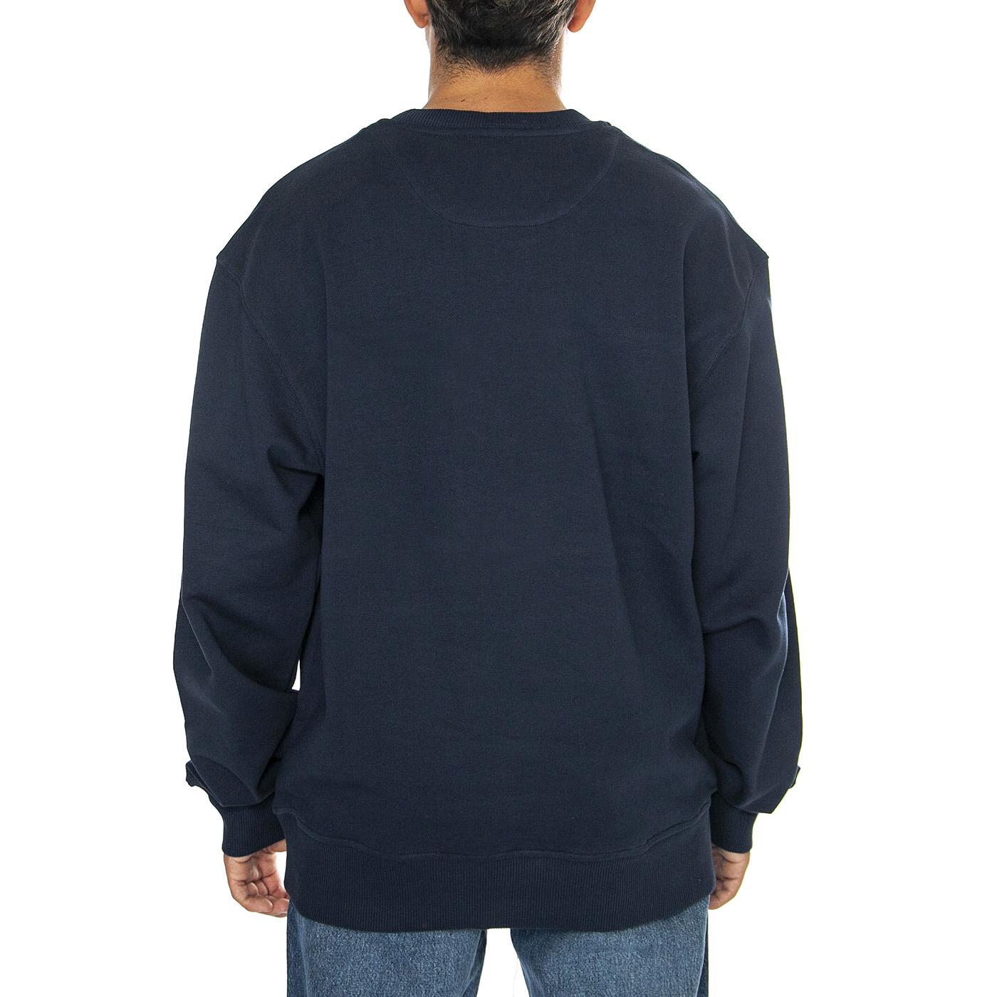 Penfield Bear Camo Filled Grap Navy Blazer - Felpa Girocollo Uomo Blu PFD0151-203  PENFIELD 