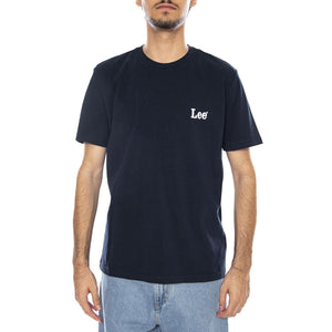 SS Small Log Tee Rivet Navy - Maglietta Girocollo Uomo Blu 112370502 . LEE 