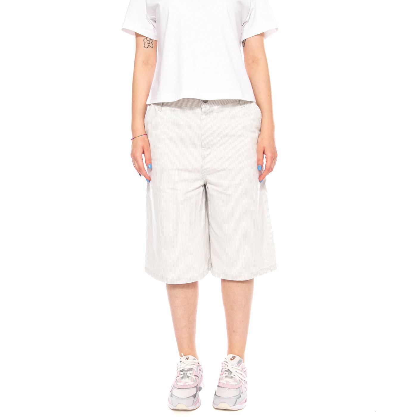 W' Mercer Single Knee Short Mercer Stripe, Graphite - Bermuda Donna Multicolore I036532 3OK35 CARHARTT WIP 