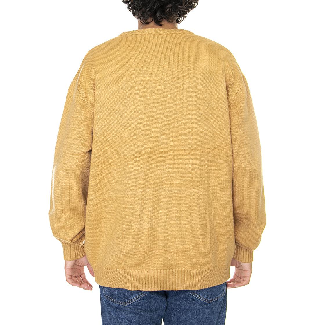 KK Retro Block Knit Crew - Maglione Girocollo Uomo Marrone KM213-015-1  KARL KANI 