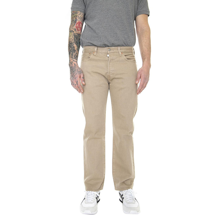 501 Levi's Original Let Us Go Gd Neutral - Pantaloni Denim Jeans Uomo Beige 00501-3384 . LEVIS 