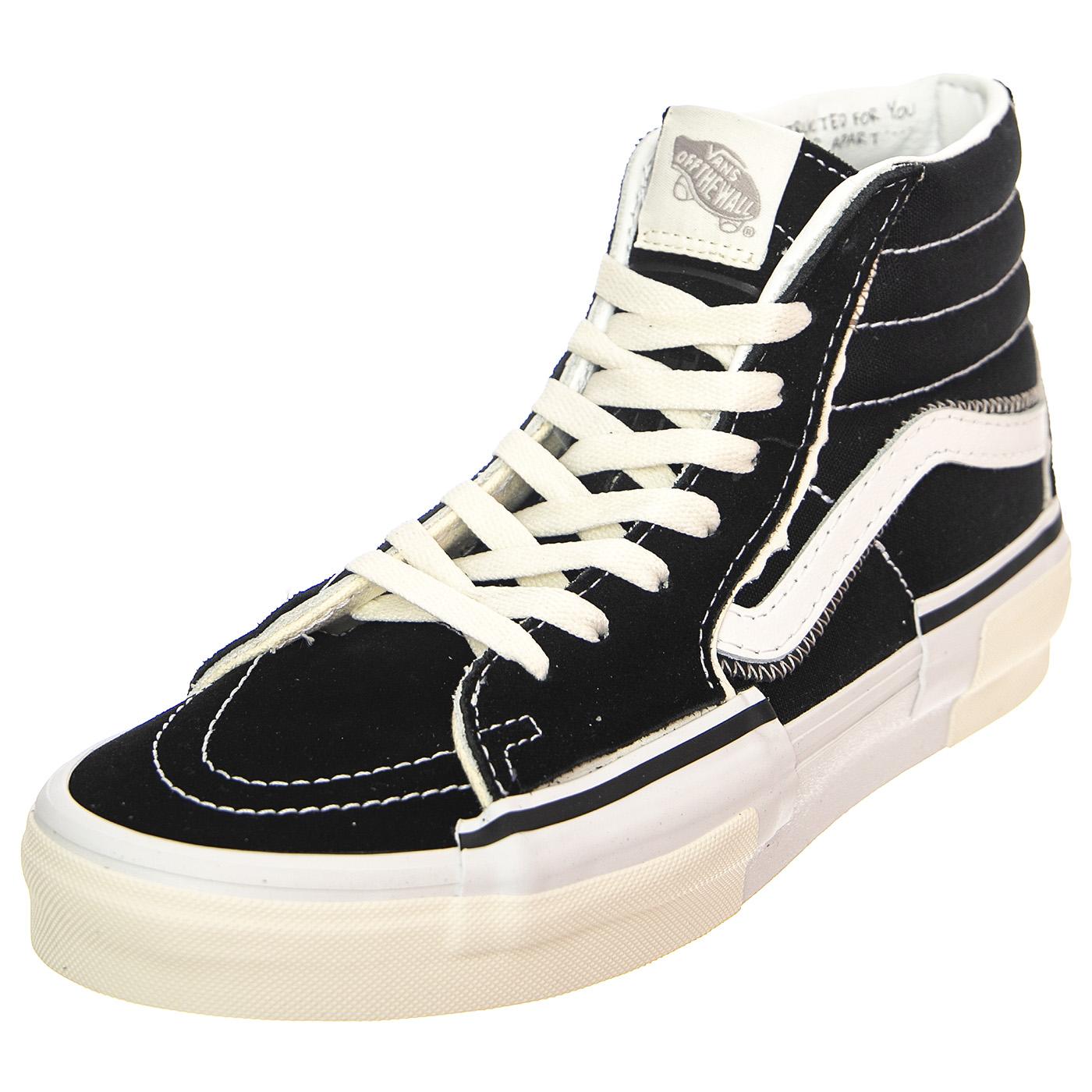 SK8-Hi Reconstruct Black / True White - Scarpe Stringate Profilo Alto Uomo Nere VN0005UK6BT1  VANS 