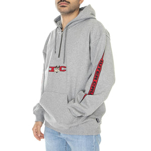 Willy Hoodie Light Grey - Felpa con Cappuccio Uomo Grigia 23SISH51-LIGHT GREY  IUTER 