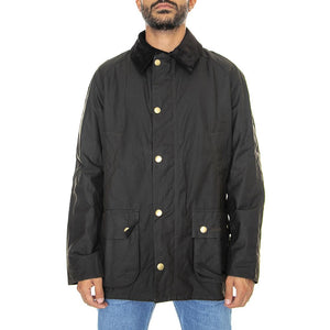 Ashby Wax Jacket Olive - Giacca Invernale Uomo Marrone 222MMWX0339-OL71 . BARBOUR 