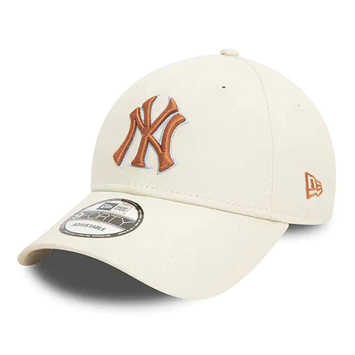 NBA Patch 9Forty New York Yankees Off White - Cappellino con Visiera Beige 60503506  NEW ERA 