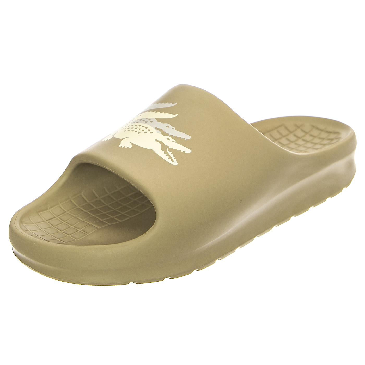 Serve Slide Off White - Sandali / Ciabatte Uomo Beige 745CMA00052A9  LACOSTE 