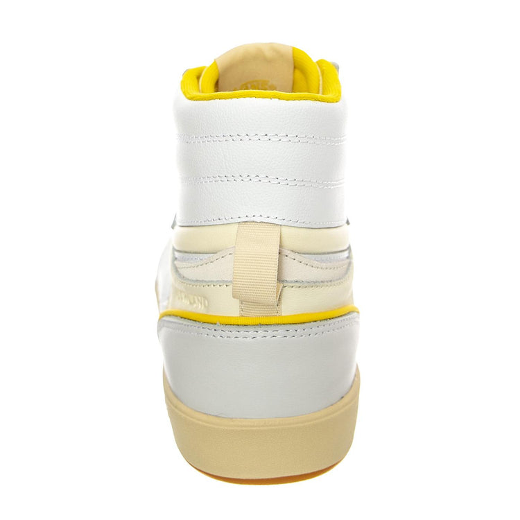 UA Lowland Hi CC JMP Serio Collection Yellow / White - Scarpe Stringate Profilo Alto Uomo Bianche / Multicolore VN0A7Q4QYL31  VANS 