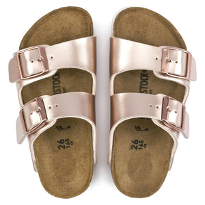 Kids Arizona Birko Flor Sandals - Electric Metallic Copper - Sandali Bambino Rosa - Calzata Stretta 1012478  BIRKENSTOCK 