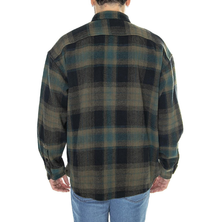 Overshirt Oil Green Shirt - Camicia Uomo Verde / Multicolore W5537DG19  WRANGLER 