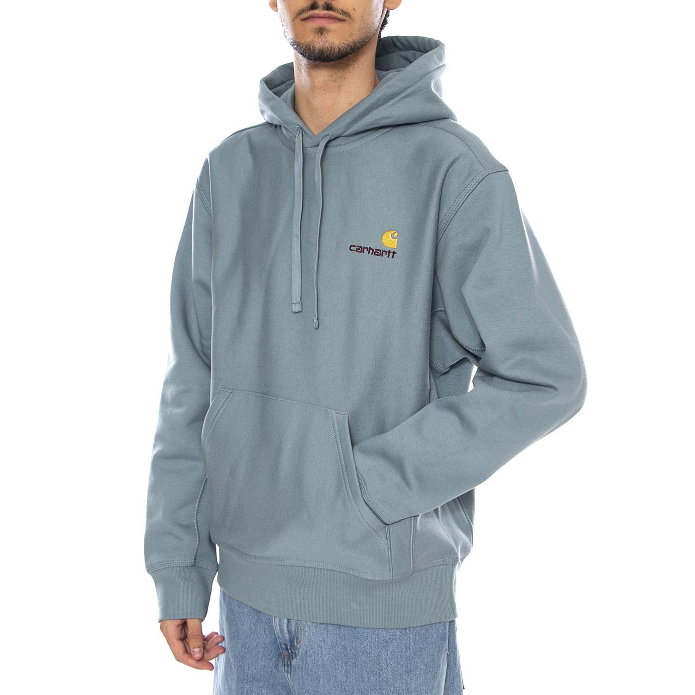 Hooded American Script Sweat Citadel - Felpa con Cappuccio Uomo Verde I028279.33EXX . CARHARTT WIP 