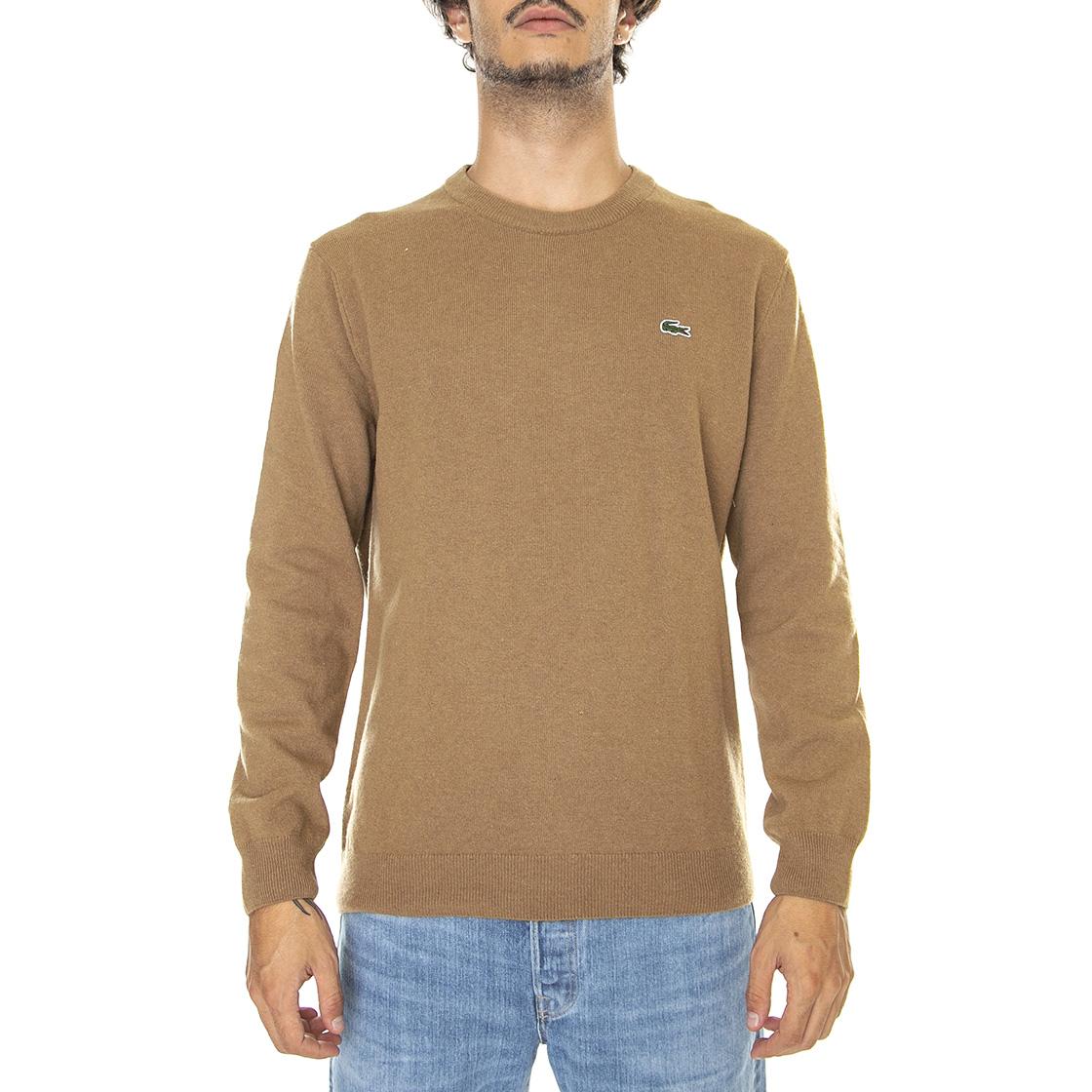 Pullover-Z0W - Maglione Girocollo Uomo Marrone AH3449-Z0W  LACOSTE 