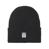 Icon Patch Beanie Black - Cappellino in Maglia Rasata Nero  ACCESSORI OBEY