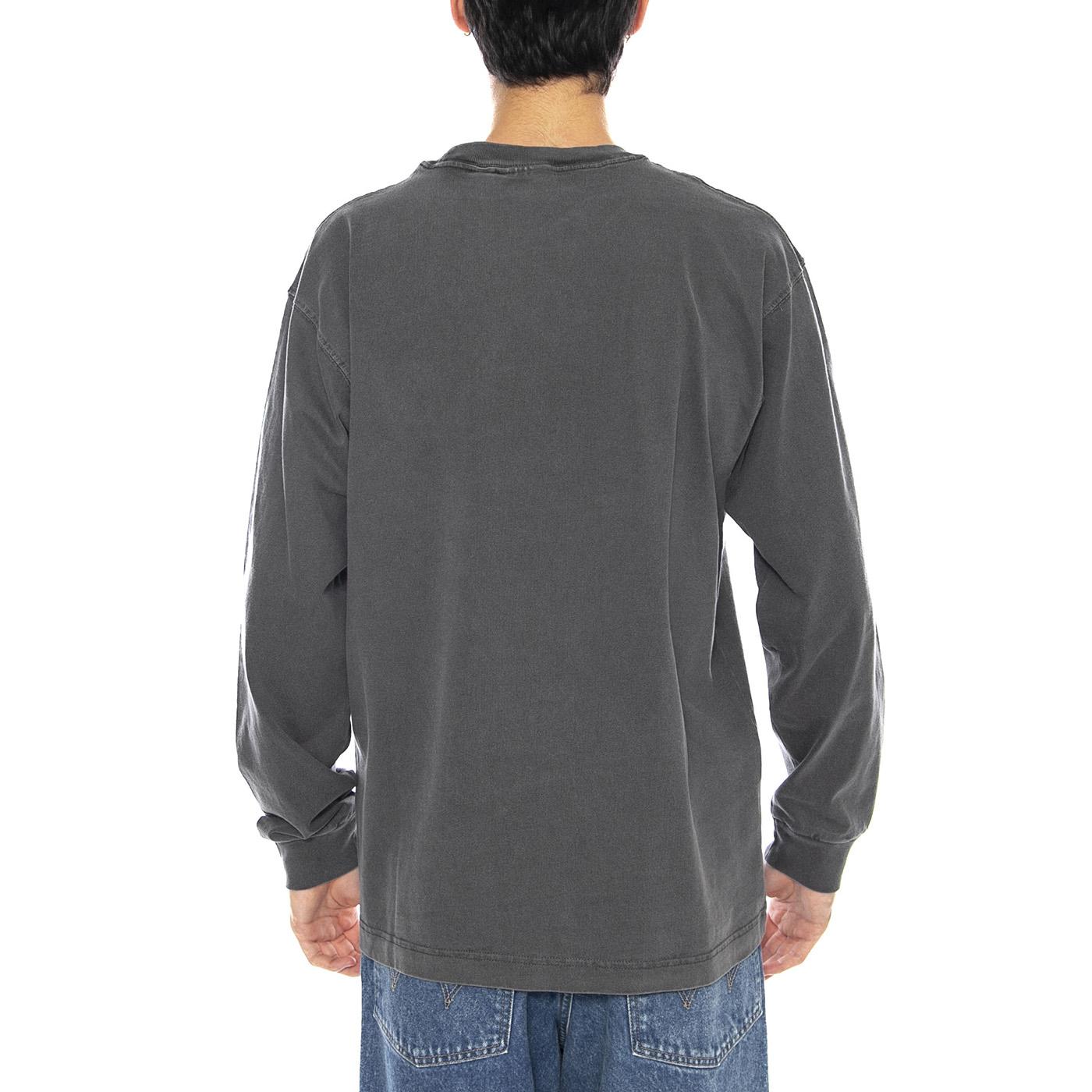 L/S Vista T-Shirt Carhartt Black - Maglietta Girocollo Maniche Lunghe Uomo Nera I030779.89GD . CARHARTT WIP 