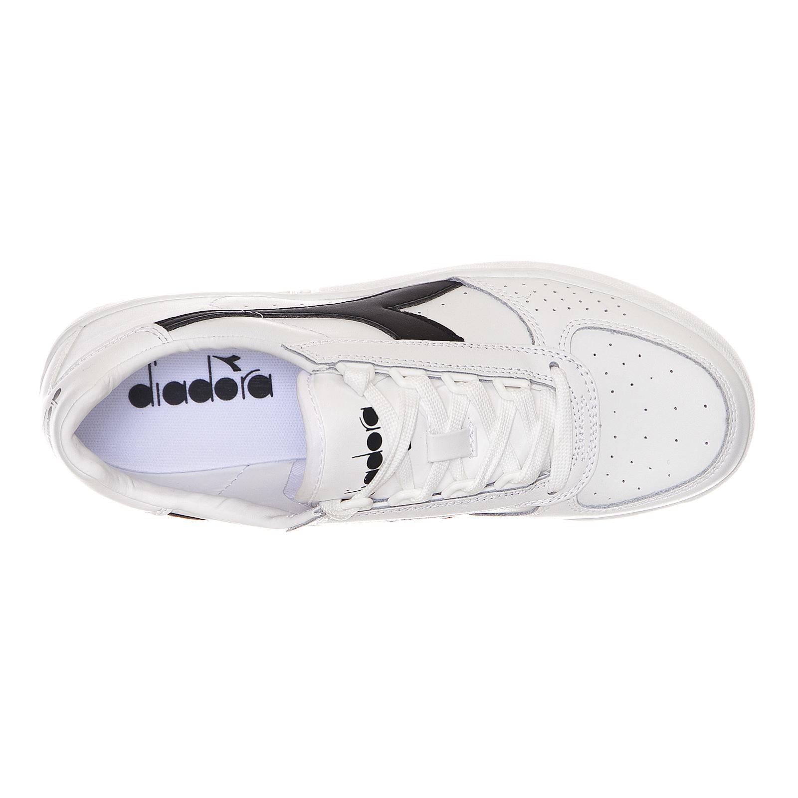 B. Elite Scarpe - White / Black - Scarpe Basse Uomo / Donna Bianche 501.170595-C1880  DIADORA 