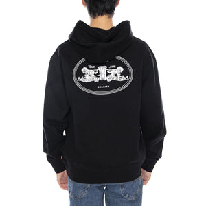 Relaxed Graphic PO BI Badge BW 1 Mineral Black - Felpa con Cappuccio Uomo Nera 38479-0379  LEVIS 