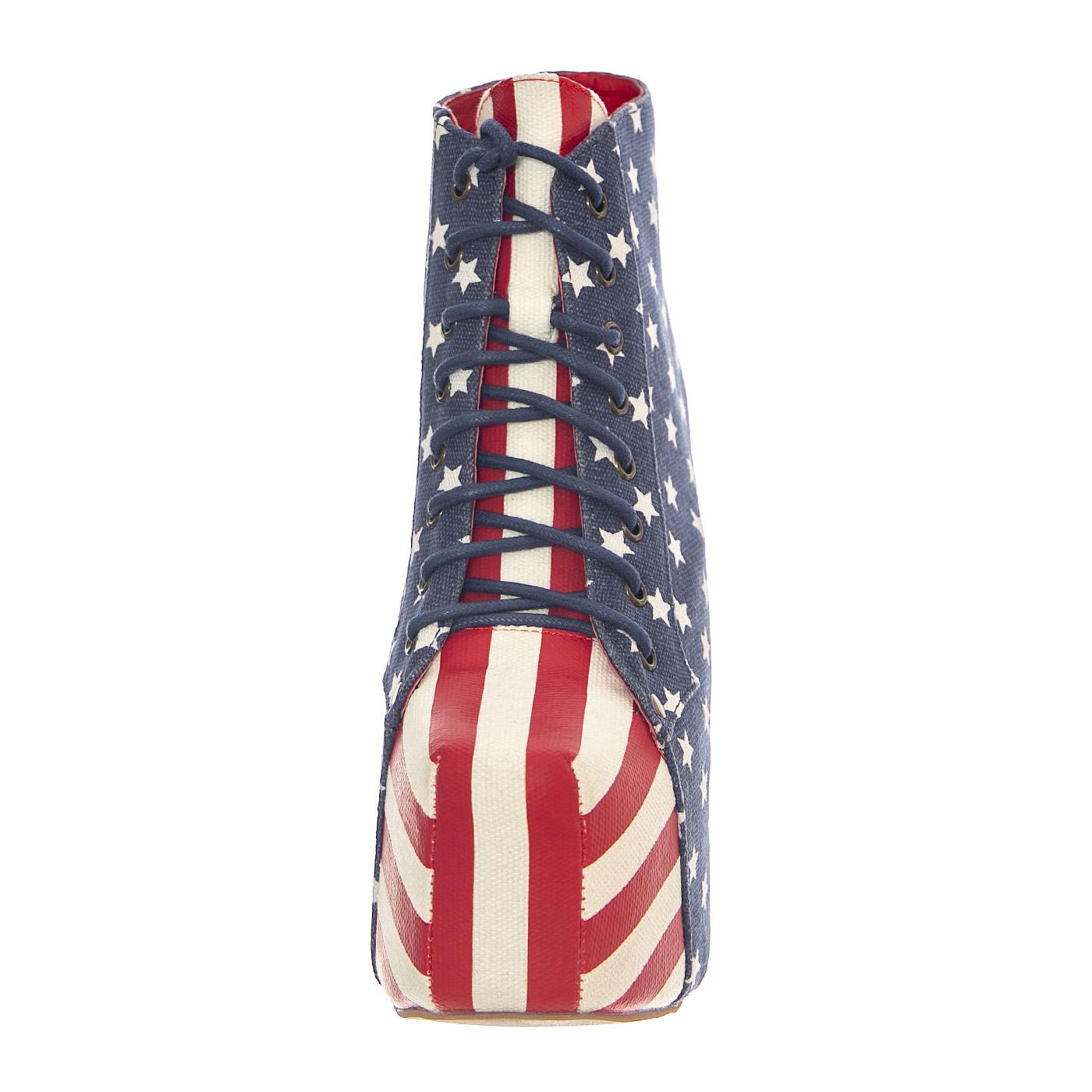 Lita Fab Stars Stripes - Stivaletti Donna Multicolore LITA-FAB-STARS  JEFFREY CAMPBELL 