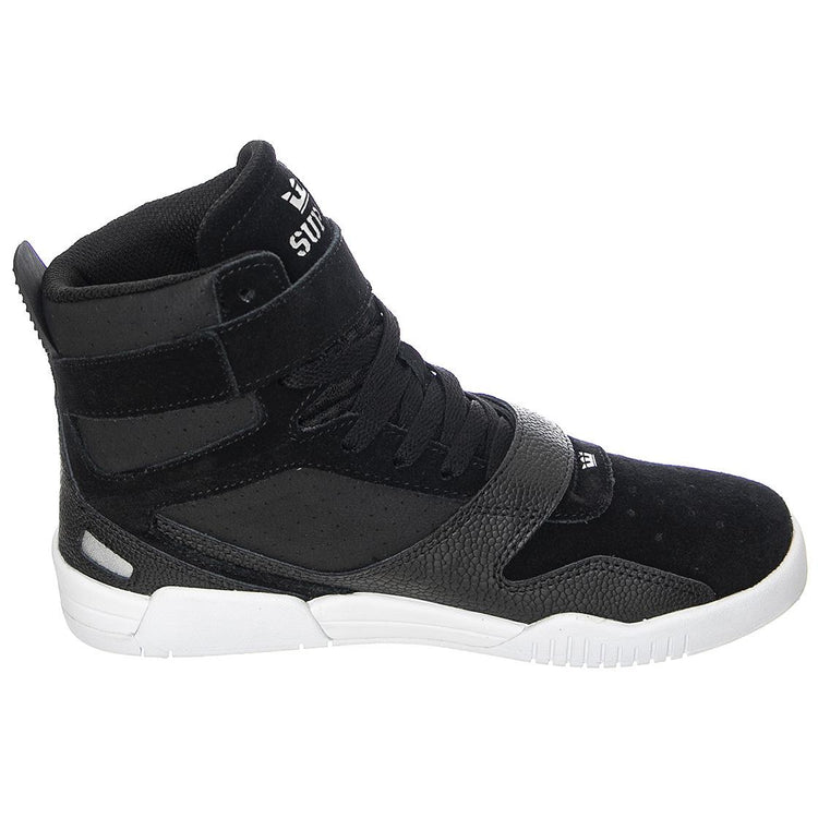 Breaker - Scarpe Stringate Profilo Alto Uomo Nere / Silver 05893-049 . SUPRA 