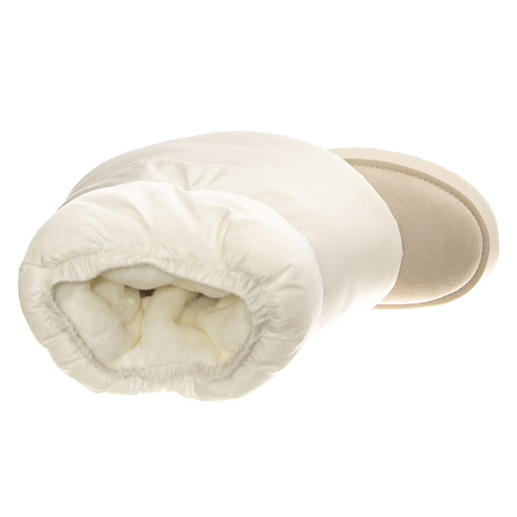 W Classic Mini Dipper Puffer White / Ceramic - Stivali Donna Bianchi UGSCLDIPMPWC1158275W  UGG 