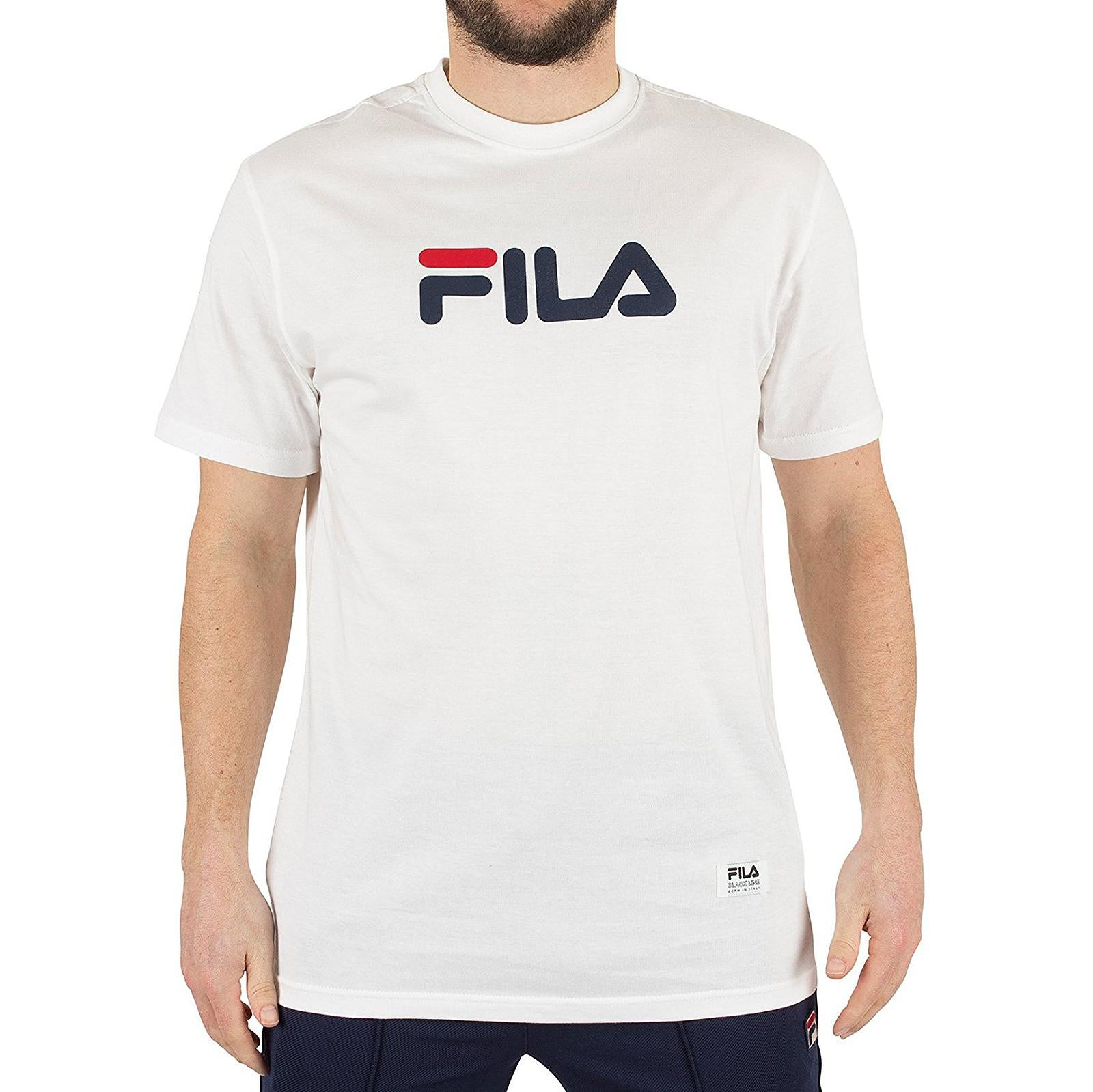 ESSENTIAL LINEAR LOGO T-SHIRT WHITE 76669_4  FILA 