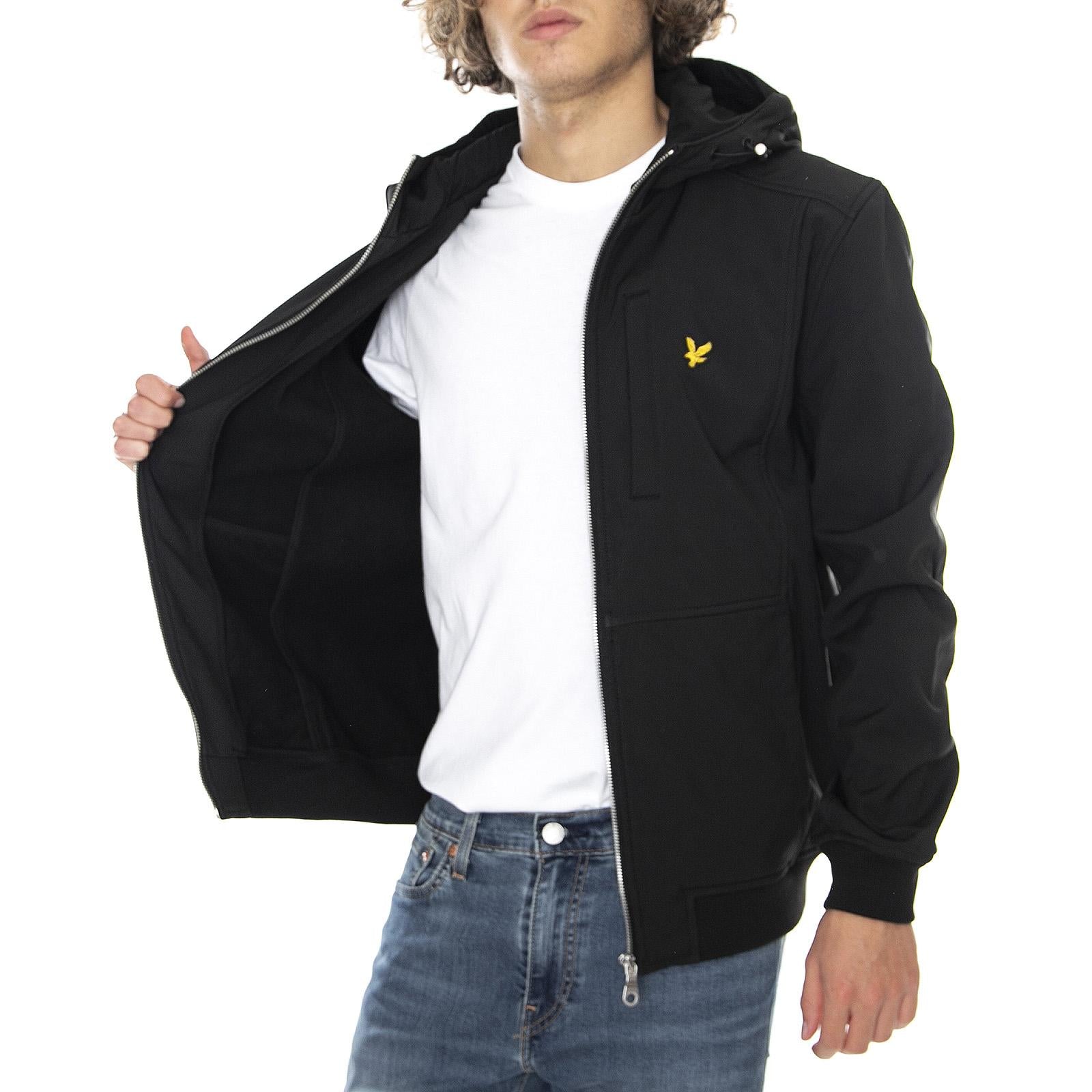 Softshell Jacket Jet Black - Giacca Invernale Uomo Nera JK1214V-Z865  LYLE & SCOTT 