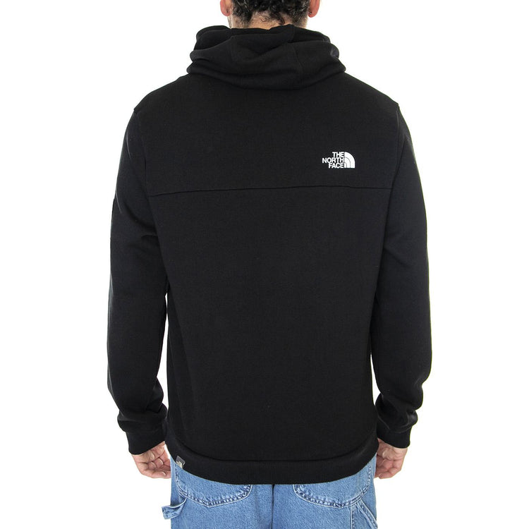 M Fine Alpine Hoodie Eu TNF Black / Purple Cactus Flower - Felpa con Cappuccio Uomo Nera NF0A3XY3UK71  THE NORTH FACE 