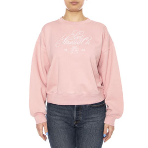 GRAPHIC VINTAGE BOXY SWEATSHIRT PINK - Felpa Girocollo Donna Rosa<BR/> 005OZ 0014 LEVIS 