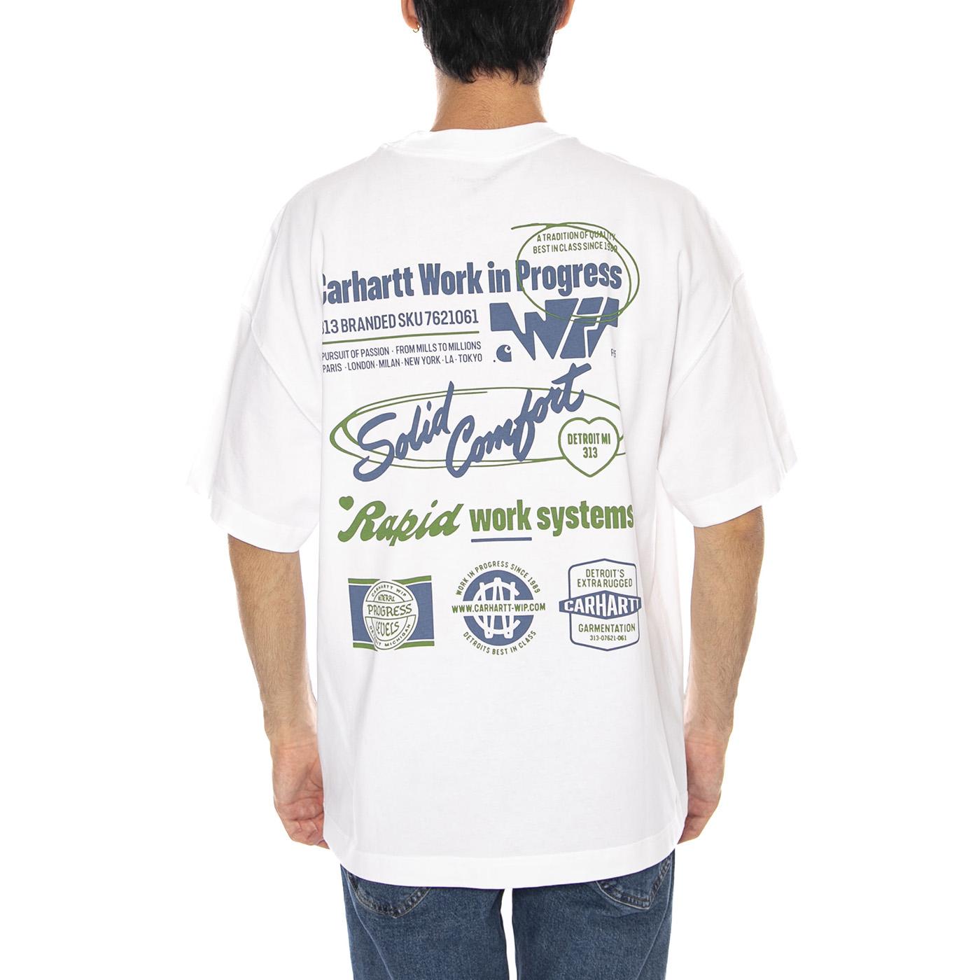 S/S Networks T-Shirt White - Maglietta Girocollo Uomo Bianca I035624.02XX . CARHARTT WIP 